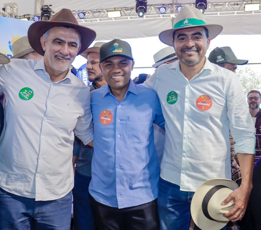 Deputado Moisemar Marinho, Amélio Cayres e Wanderlei Barbosa Deputado Moisemar Marinho, Amélio Cayres e Wanderlei Barbosa