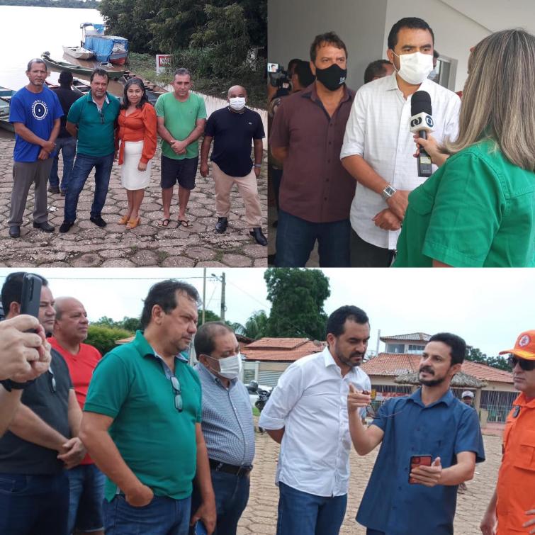 Fabion e Wanderlei prestaram solidariedade às famílias atingidas pela cheia do Rio Tocantins Fabion e Wanderlei prestaram solidariedade às famílias atingidas pela cheia do Rio Tocantins