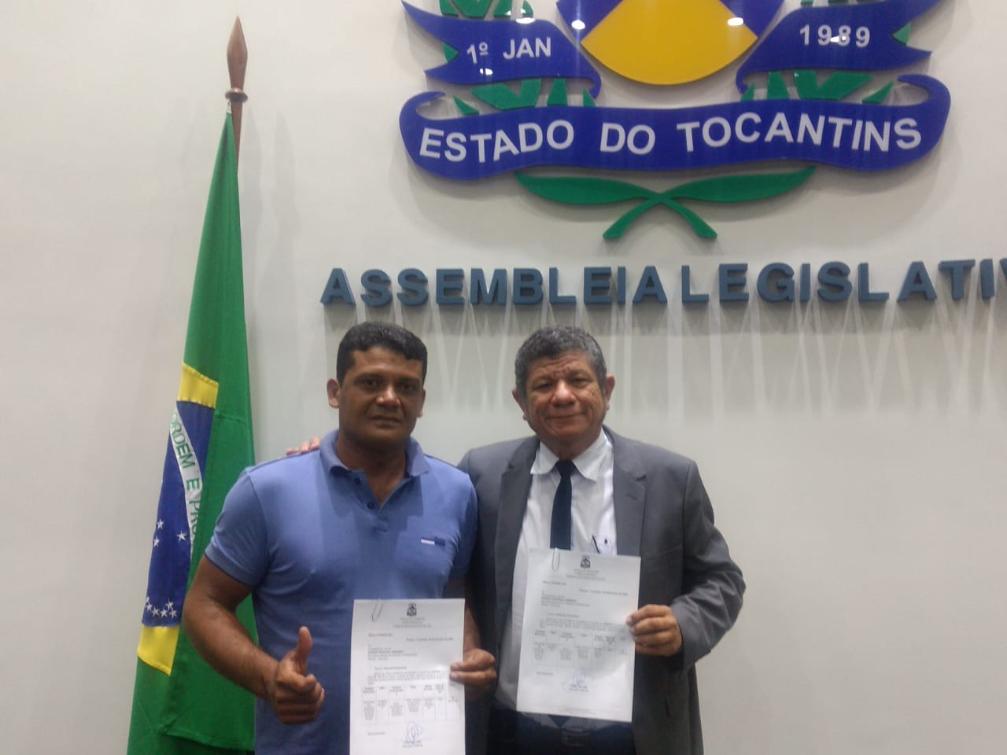 Deputado Ivory de Lira e Luiz do Falcão, presidente do PA Dona Eunice