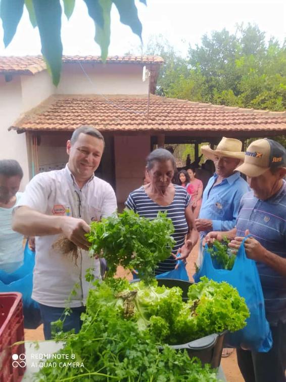 Distrito de Bahianopolis, em Araguaçu, conta com horta comunitária
