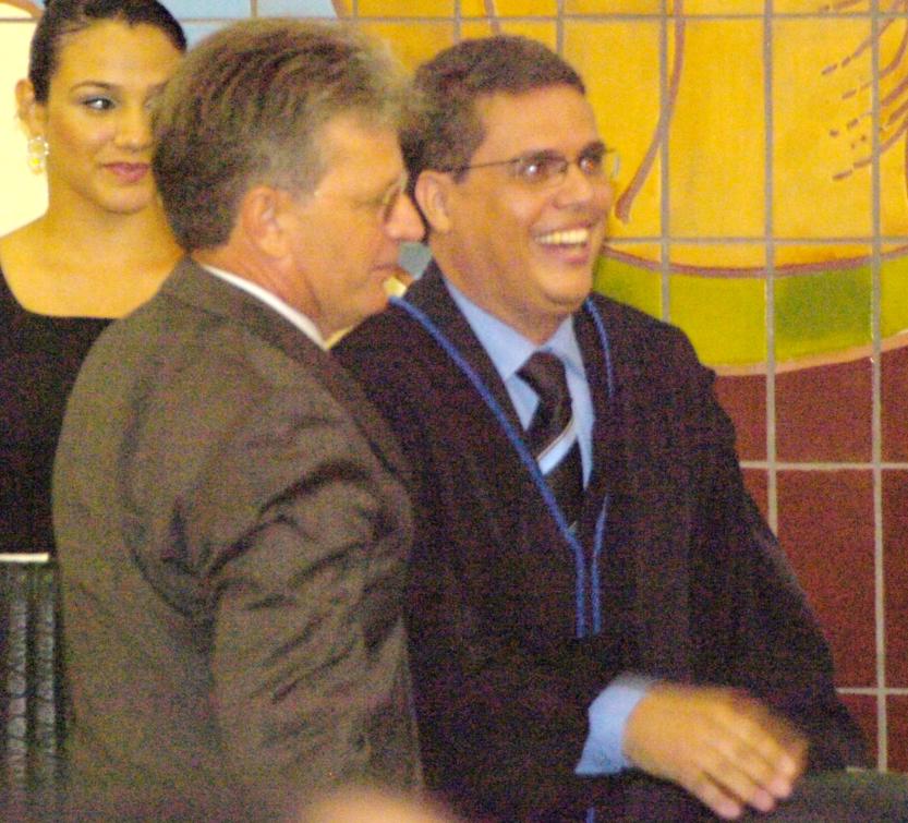 Deputado Agnolin e o presidente do TCE