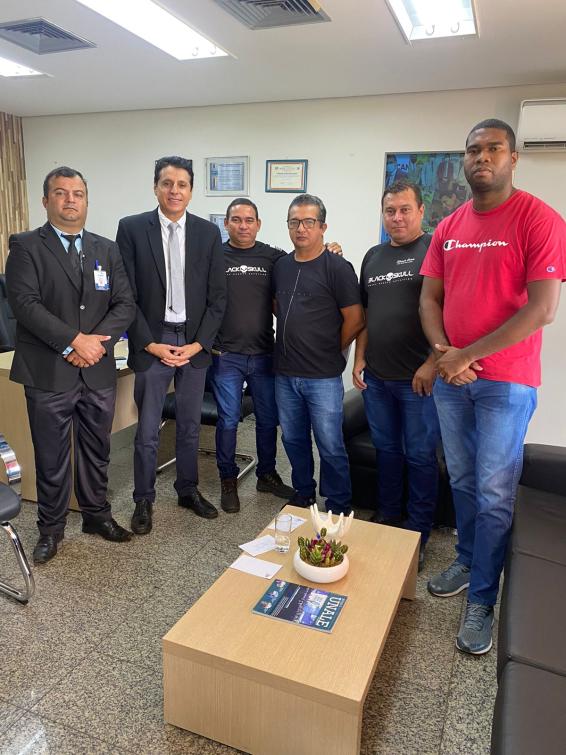 Nilton Franco recebe vigilantes do Tocantins e apresenta projeto de lei que beneficia a profissão 