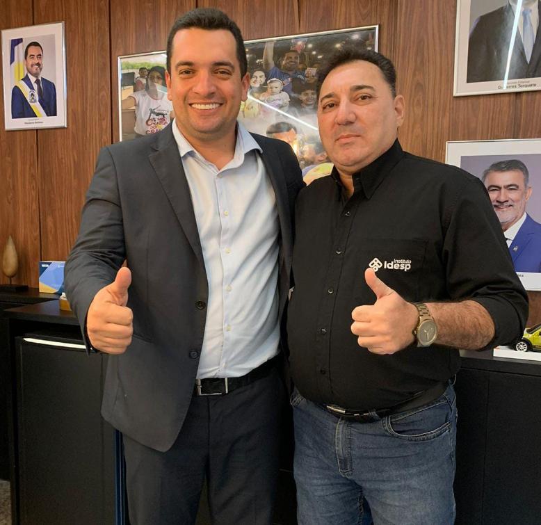 Dep Gutierres Torquato e o presidente do Idesp Junior Queiroz