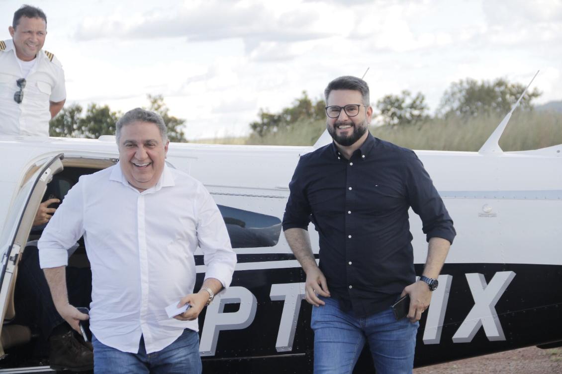 Vice-governador e deputado Mantoan desembarcam em Guaraí e seguem para Goianorte