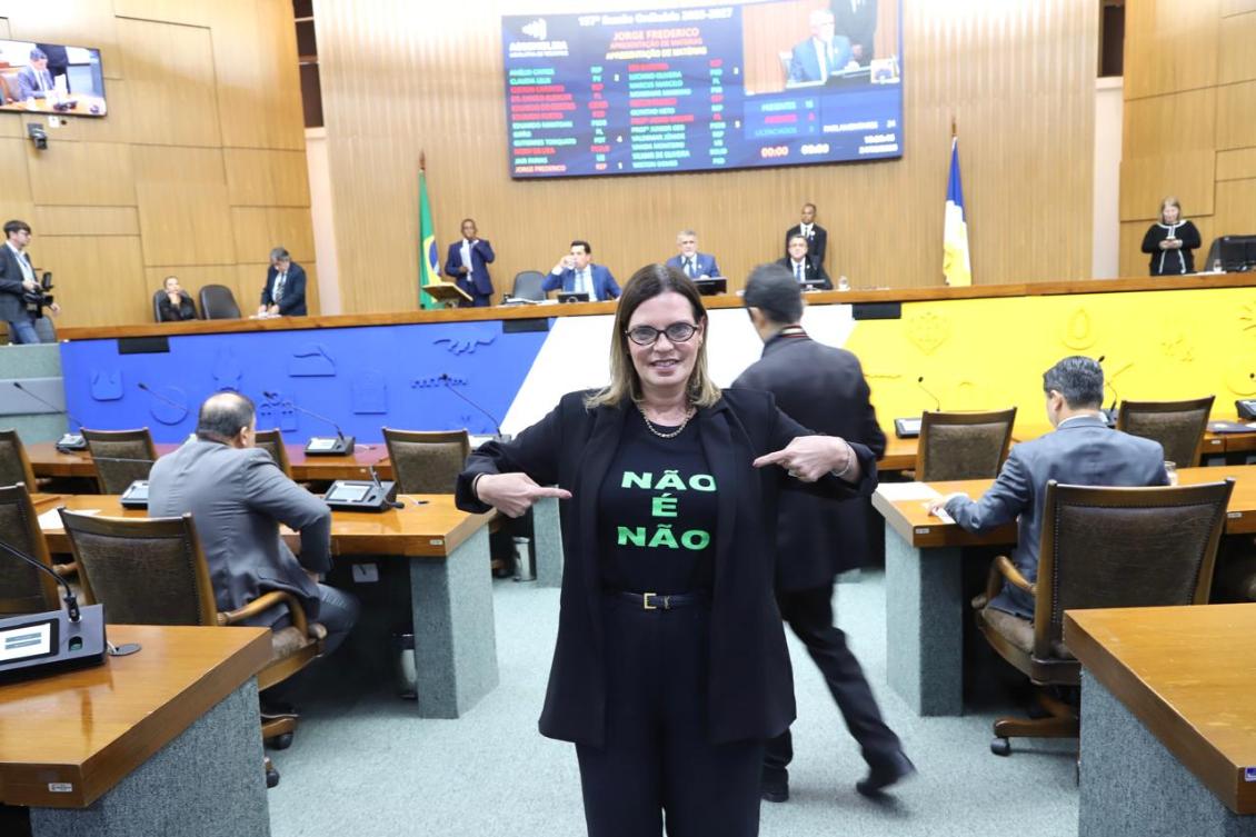 Claudia apresenta projeto que institui o protocolo Não é Não 