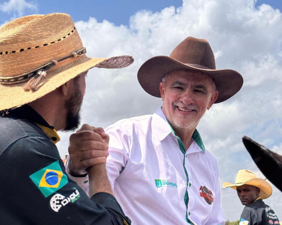 No domingo, Amélio prestigiou a Cavalgada da Independência em São Miguel do Tocantins