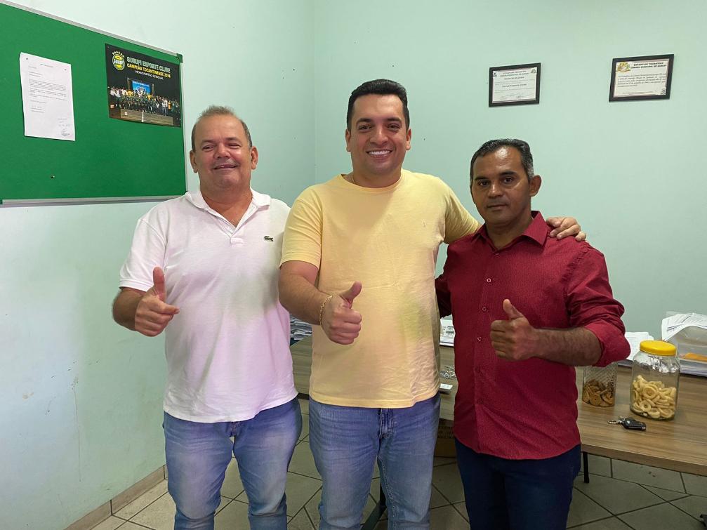 Deputado Gutierres, Presidente do Gurupi Esporte Clube Wilson Castilho e Vice Presidente Claudio do 