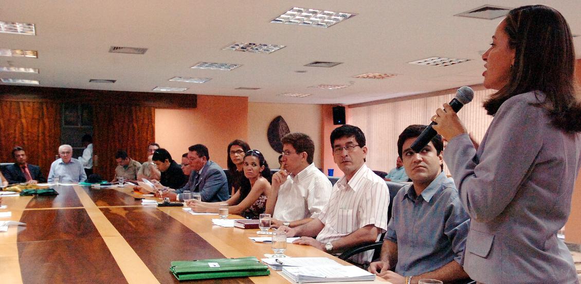 Participantes da reunião debatem uso do babaçu Participantes da reunião debatem uso do babaçu