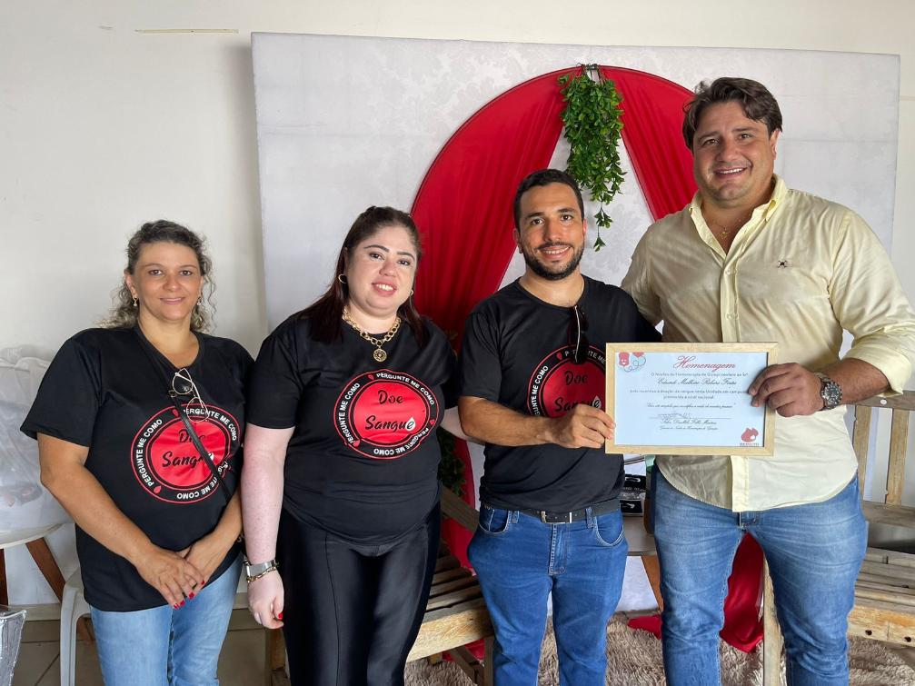 Eduardo Fortes visita municípios da região Sul e é homenageado pelo Hemonúcleo de Gurupi