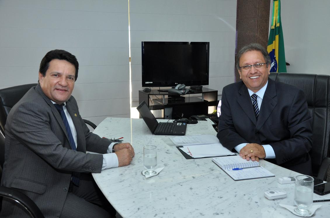 Osires e Miranda no Palácio Araguaia