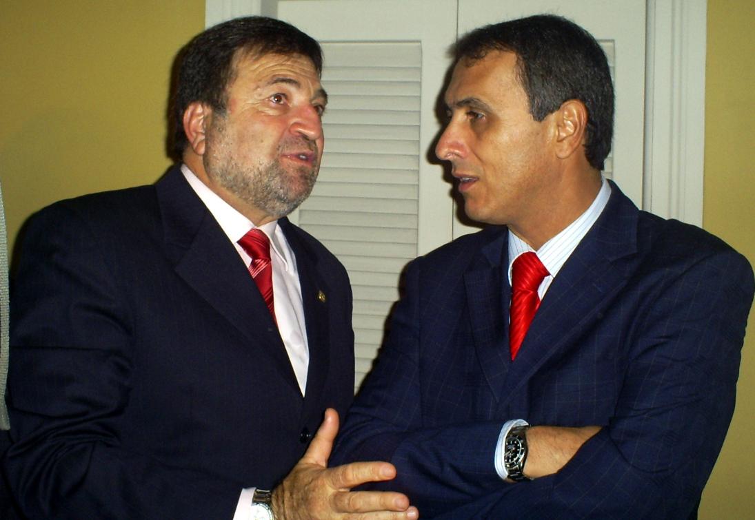 Carlos Gaguim e César Halum em evento da Unale