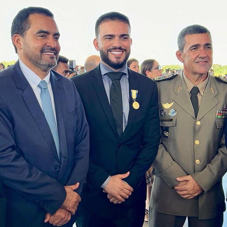 governador Wanderlei Barbosa, deputado Léo Barbosa e Comandante-geral Cel Márcio Antônio Barbosa 