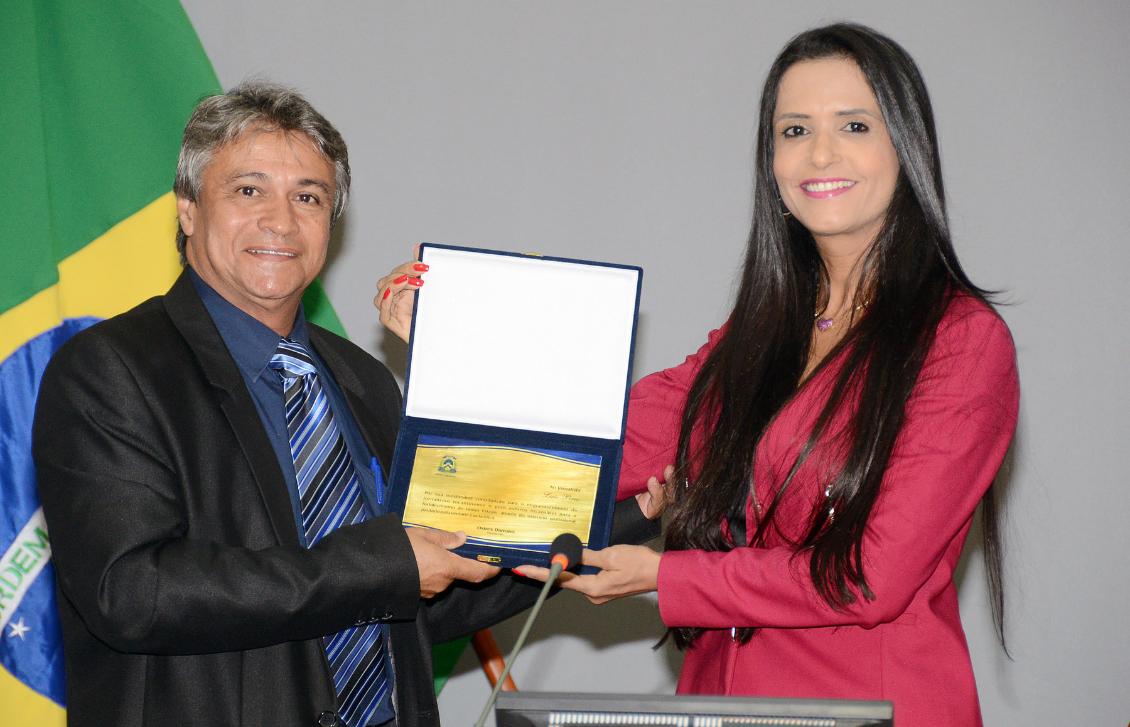 Deputada Solange Duailibe aos jornalistas homenageados