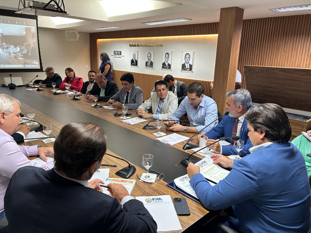 Reunião ocorreu na Federação das Indústrias do Estado do Tocantins (Fieto).