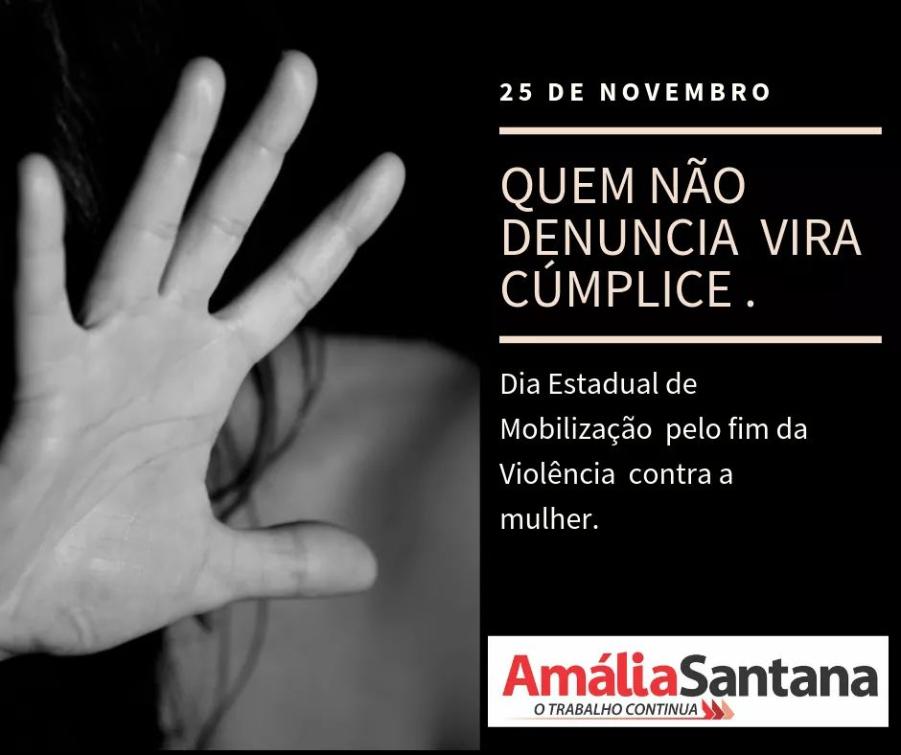 Violência contra a mulher é preocupação de Amália Santana. Violência contra a mulher é preocupação de Amália Santana.