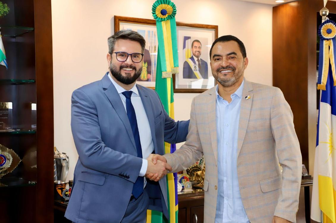 Deputado Eduardo Mantoan em recente visita ao governador do Estado, Wanderlei Barbosa