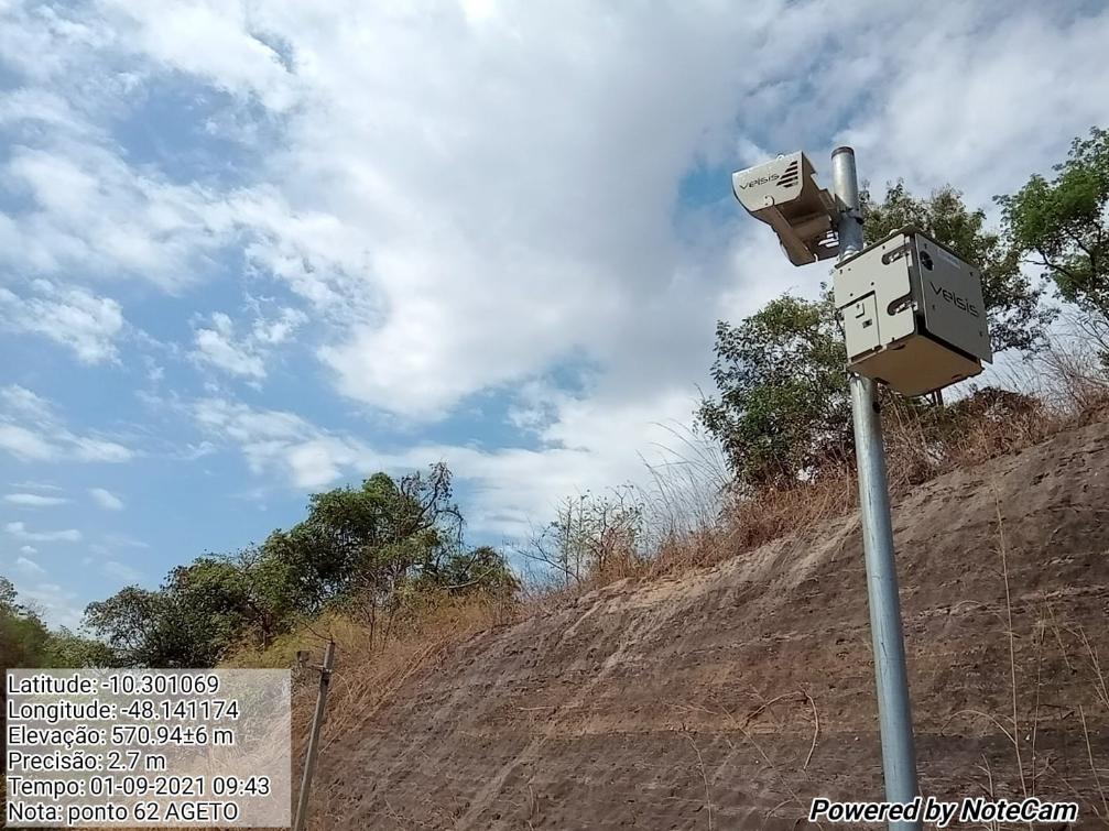 Redutor de velocidade instalado na descida da Serra do Taquaruçu Redutor de velocidade instalado na descida da Serra do Taquaruçu