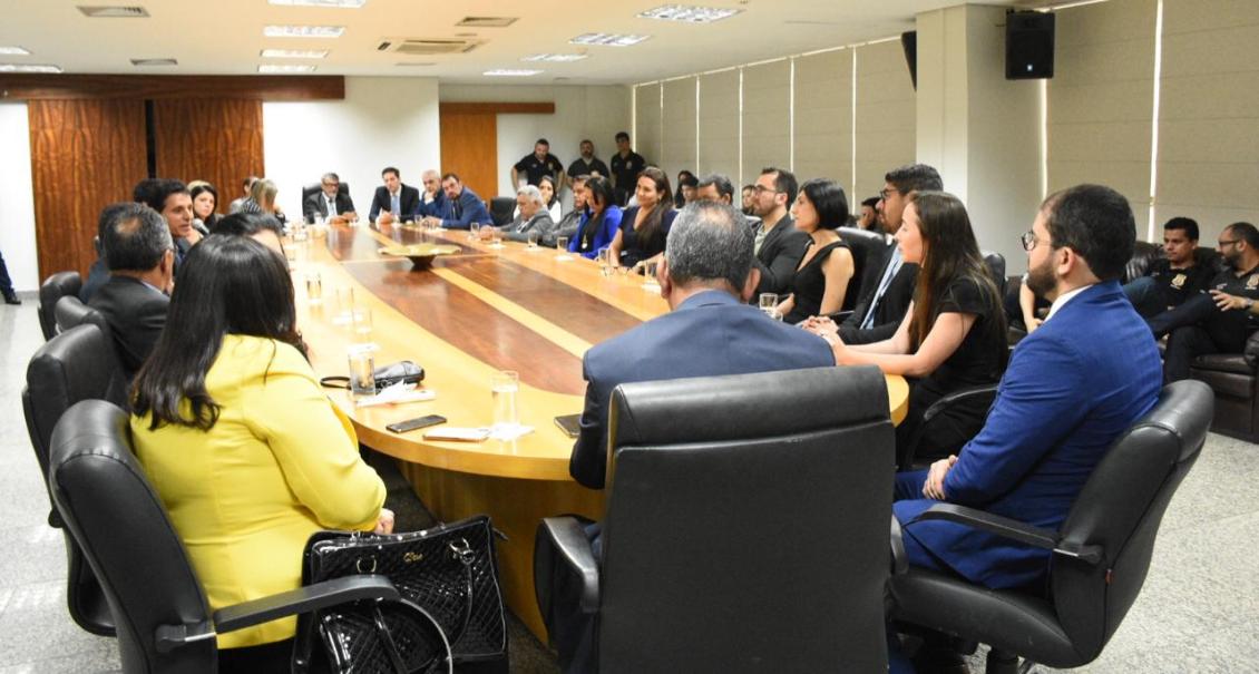 Issam Saado participa de reunião com a Polícia Civil na AL-TO Issam Saado participa de reunião com a Polícia Civil na AL-TO