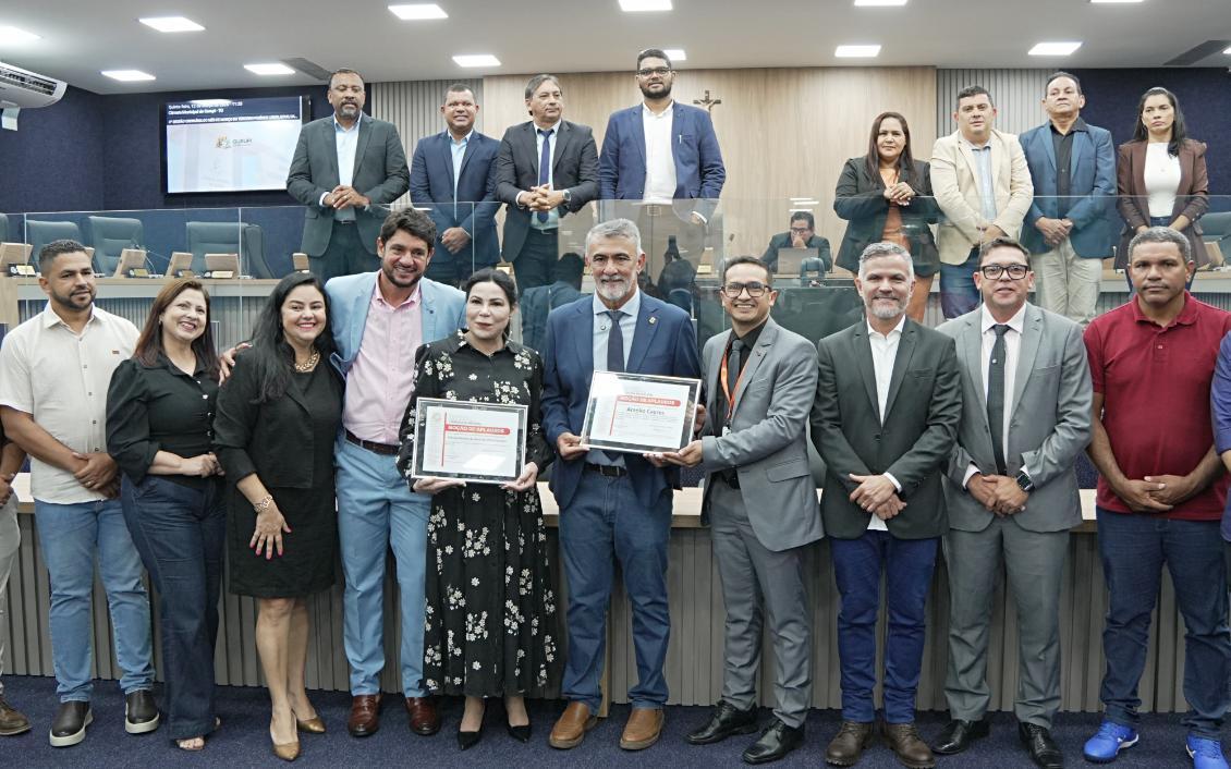 Honraria entregue ao presidente da Aleto foi proposta pelo vereador Walter Coelho.