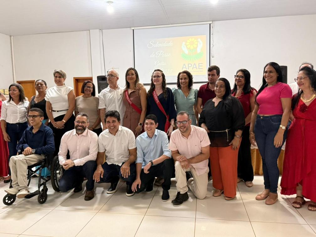 Júnior Geo participa da posse da diretoria da Apae em Paraíso do Tocantins. 