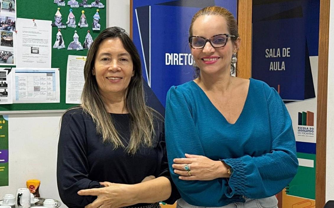 Nova gestão: Alsirene Feitosa, diretora; Suyanne Lemos, coordenadora administrativa