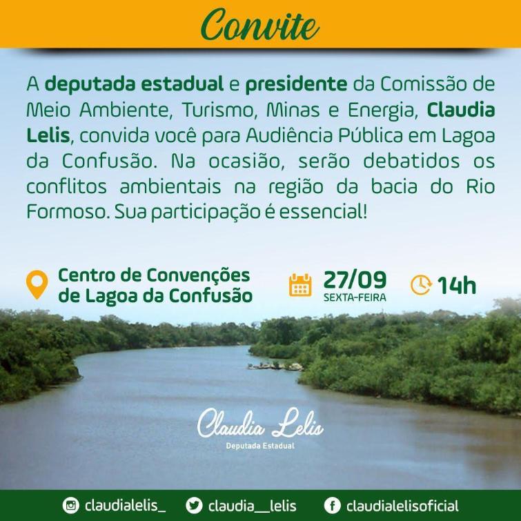Audiência pública debate conflito ambiental no Rio Formoso