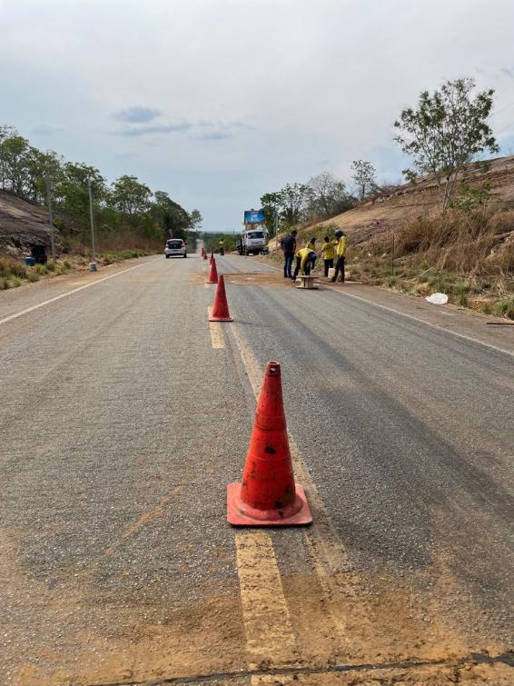 Sinalização está sendo instalada próximo a Praia do Funil, em Miracema do Tocantins