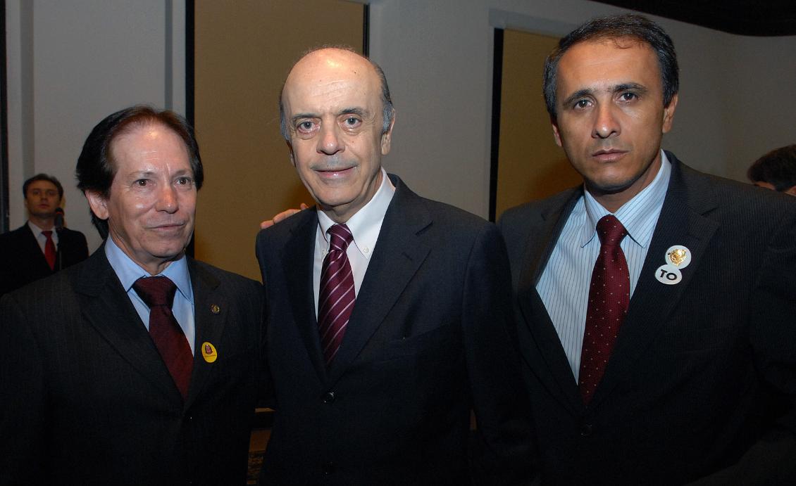 Clóvis Ferraz, José Serra e Carlos Gaguim Clóvis Ferraz, José Serra e Carlos Gaguim