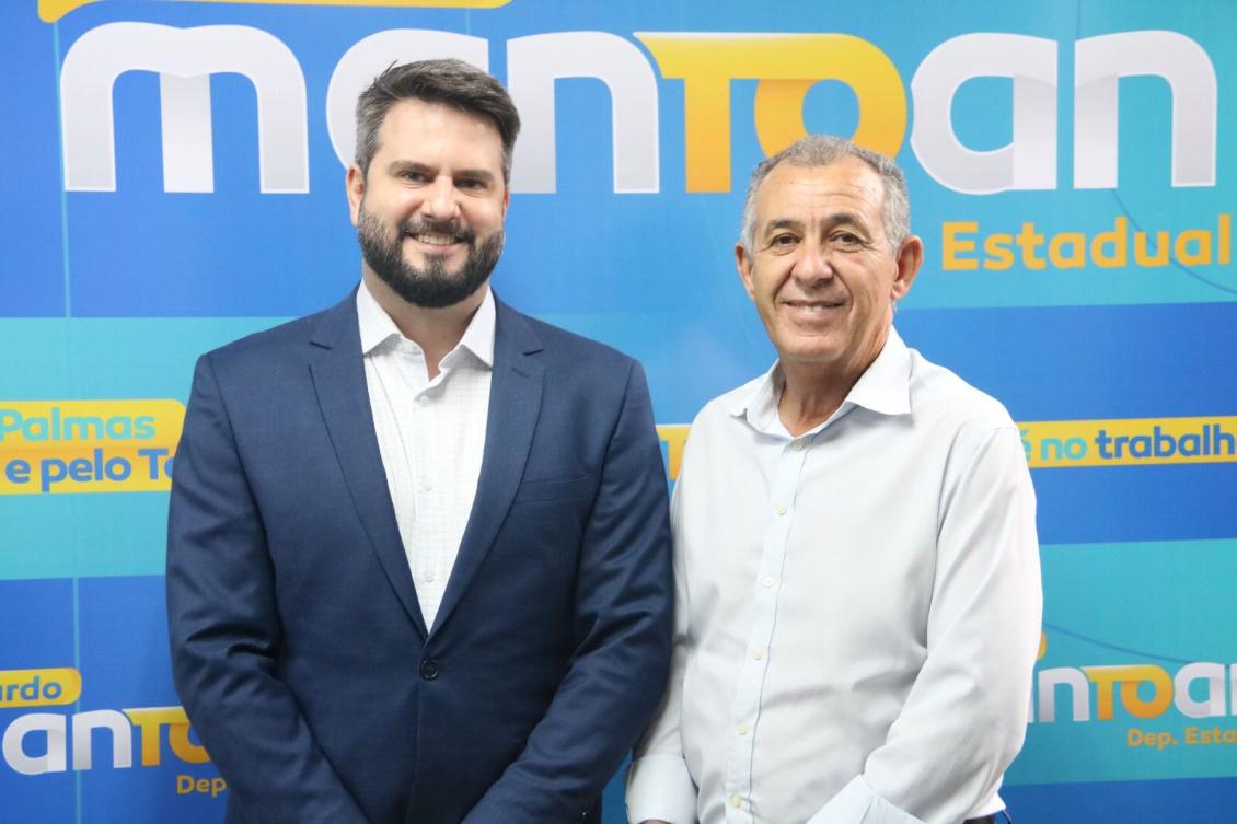 Deputado Eduardo Mantoan recebe o prefeito de São Valério, Olímpio Arraes Deputado Eduardo Mantoan recebe o prefeito de São Valério, Olímpio Arraes