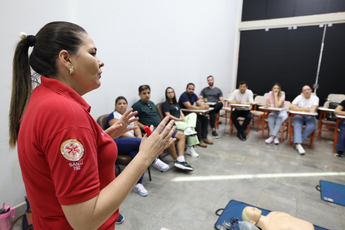 Capacitação em Suporte Básico de Vida foi realizada em parceria com o Samu de Palmas