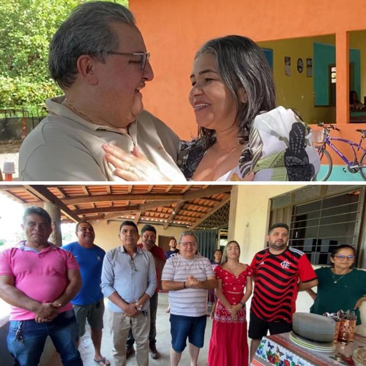 Deputado Jair Farias cumpre extensa agenda no Bico do Papagaio