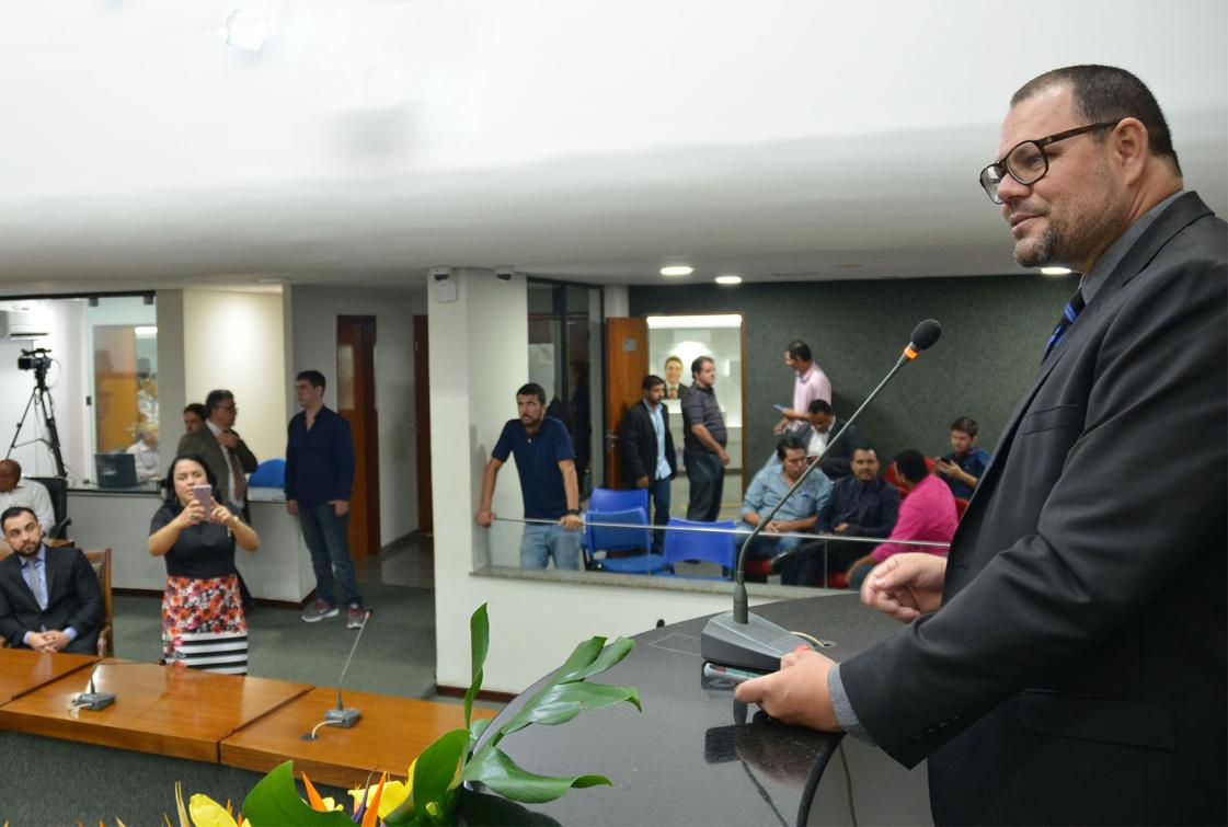 Cleber Toledo discursou em nome dos homenageados