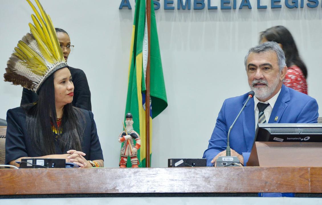Amélio destacou a luta pelos direitos dos povos indígenas na Sessão Solene em abril