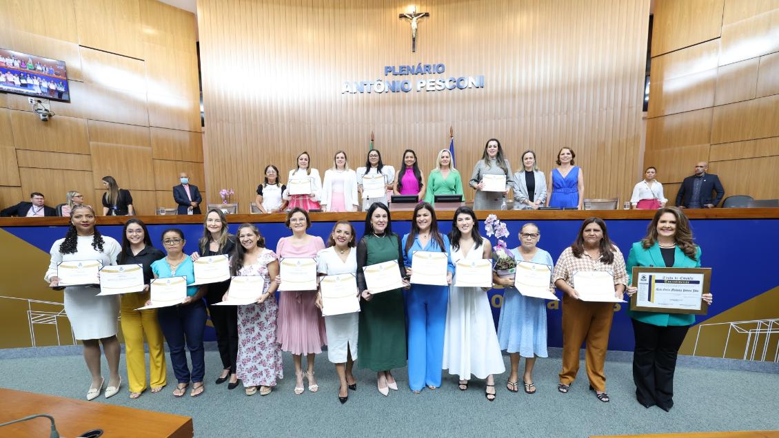 Mulheres homenageadas em Sessão Solene pela Aleto