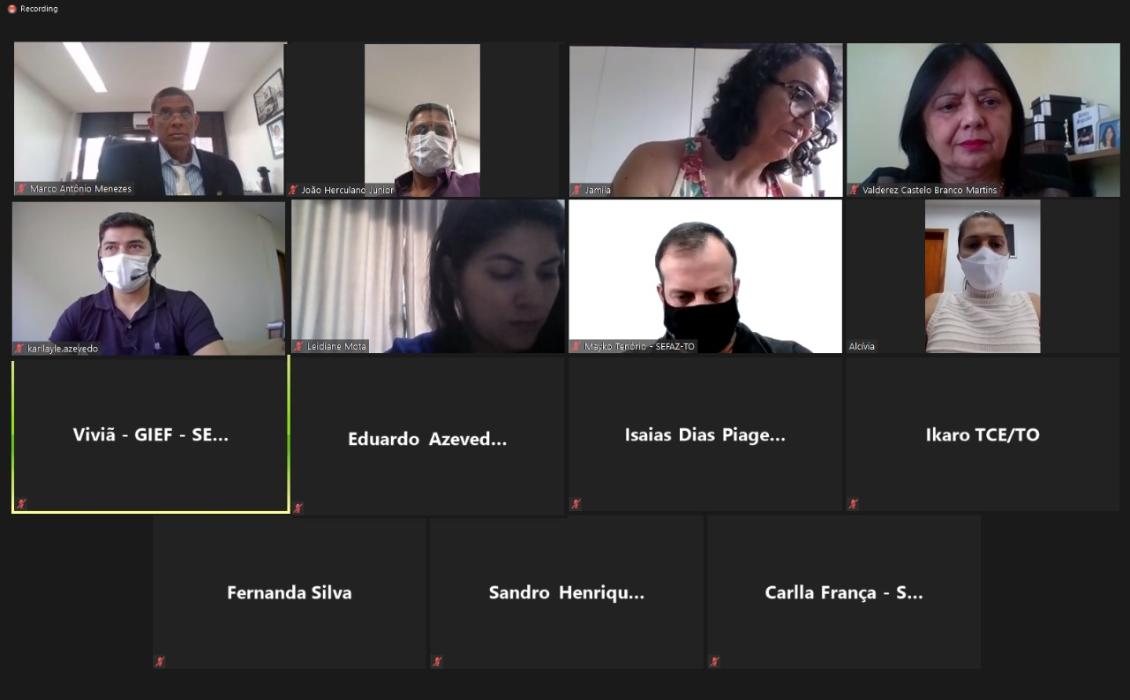 Reunião ocorreu por meio de videoconferência Reunião ocorreu por meio de videoconferência