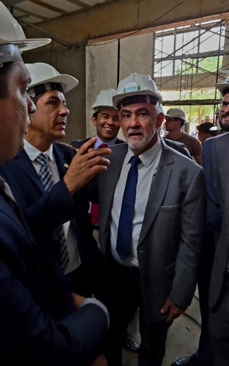 Visita de vistoria às obras do prédio do anexo da Assembleia Legislativa do Tocantins.