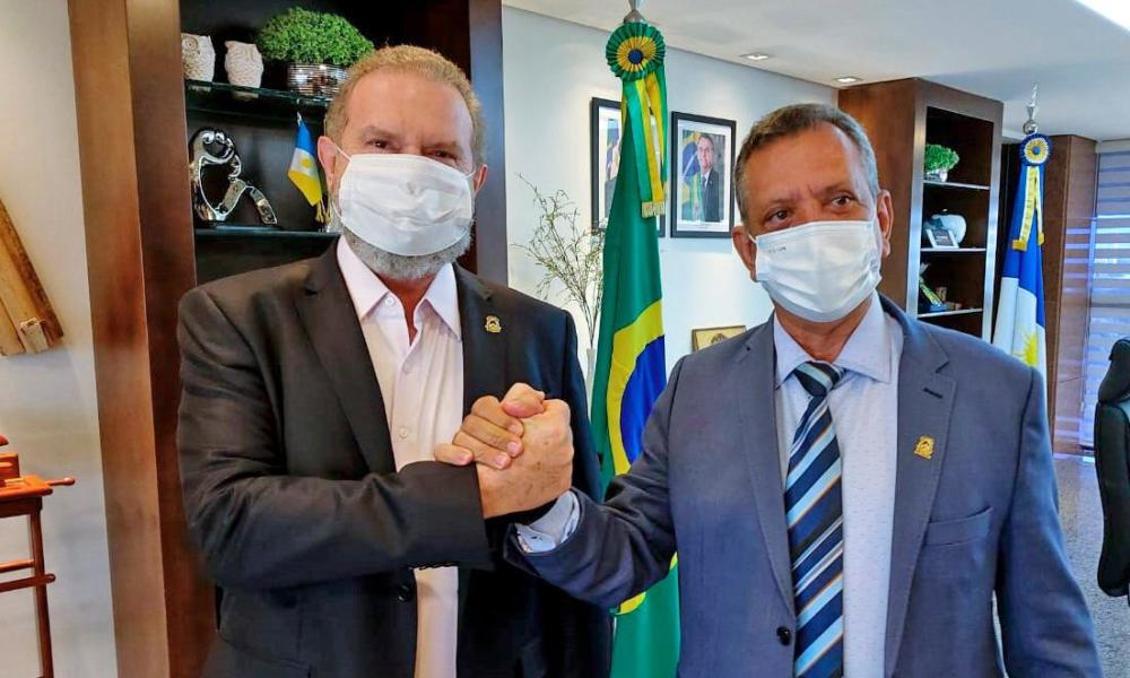 Antonio Andrade e Carlesse durante reunião nesta quarta-feira, 07. Antonio Andrade e Carlesse durante reunião nesta quarta-feira, 07.