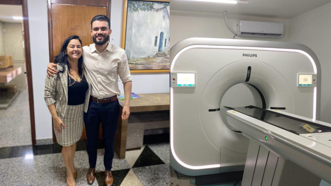 Léo Barbosa e vereadora Débora Ribeiro