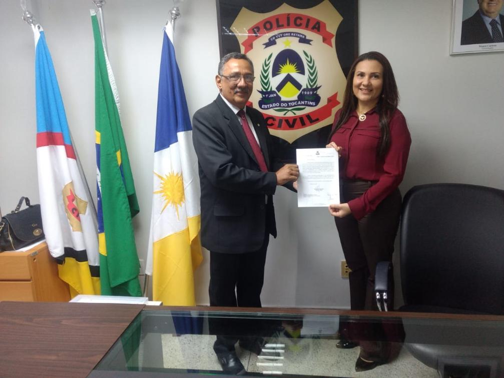Delegado Rérisson é recebido pela Delegada Geral da Polícia Civil Maria Raimunda Delegado Rérisson é recebido pela Delegada Geral da Polícia Civil Maria Raimunda