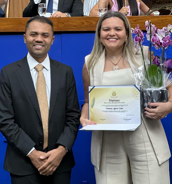 Deputado Moisemar e Elsimara Aguiar Lima