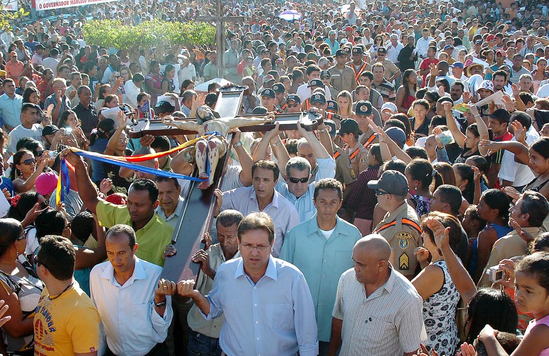 Carlos Gaguim durante Romaria do Bonfim