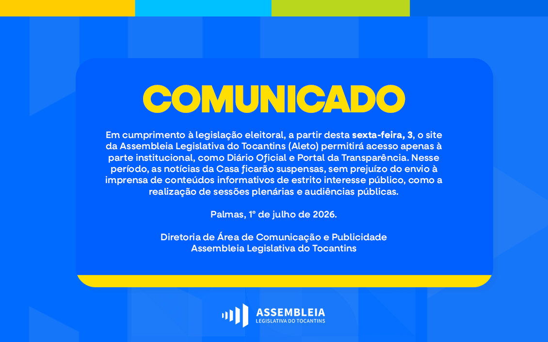 Comunicado sobre vedacao eleitoral